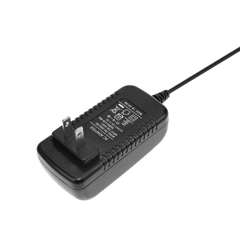 ETL FCC AC 100-220V to DC 12 Volt 2 Amp Power Supply Adapter Transformer with 5.5x2.1mm Plug