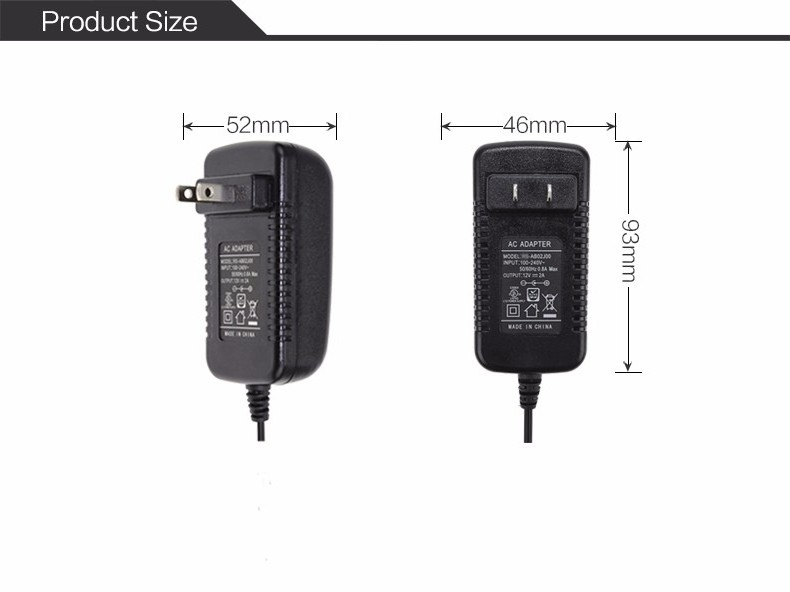 Intertek Switching Adaptor 100-240V 50 60Hz  AC DC 12V 24V Power Supply Adapter