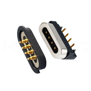 HytePro Waterproof electrical charger charging 4 pogo pins magnetic male female connector