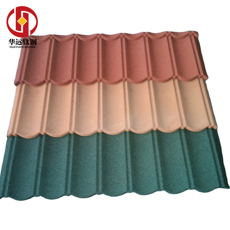 Philippines Colored Stone Coated Zinc Steel Roof Tiles Aluminum Roof Panel Oil Resistant Waterproofing for Home Roofing