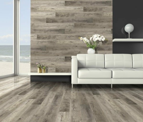 Waterproof Scratch-resistant Stone Plastic Composite Flooring Wood Grain Spc Flooring Luxury Vinyl Click Flooring