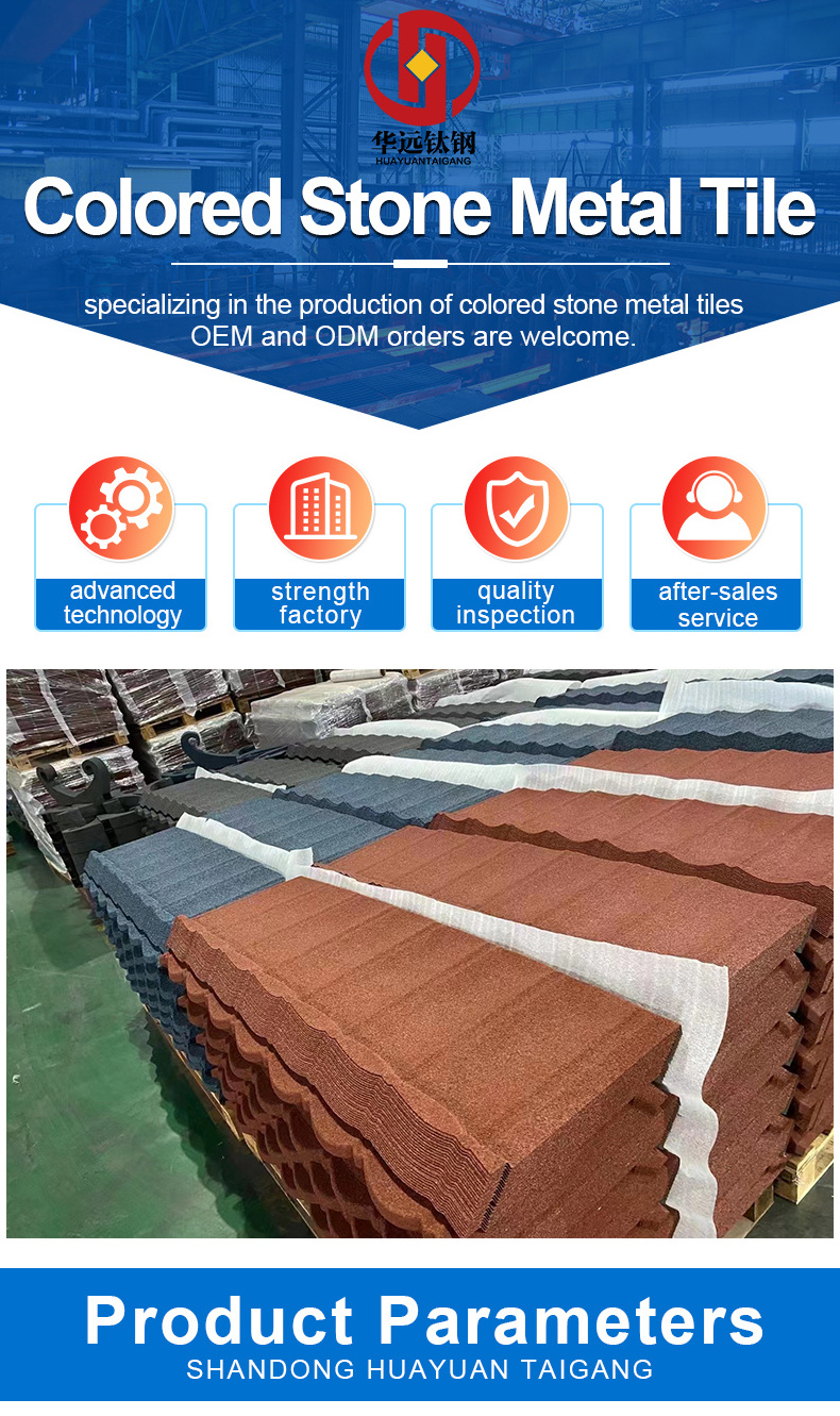 Ghana long time warranty building Materials Roofing Tiles Stone Coated Metal Roof Tile Type Roof Tiles Chile Philippines