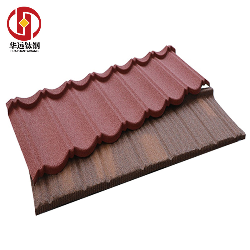 Philippines Colored Stone Coated Zinc Steel Roof Tiles Aluminum Roof Panel Oil Resistant Waterproofing for Home Roofing