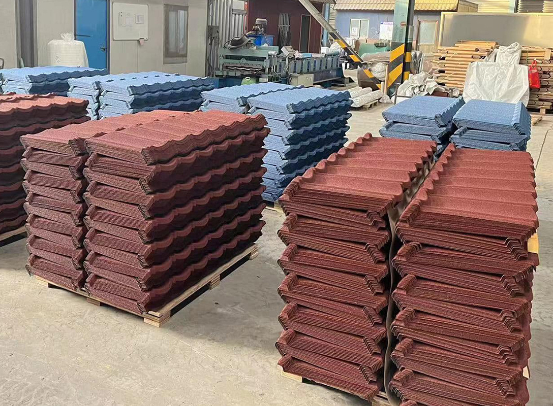 Ghana long time warranty building Materials Roofing Tiles Stone Coated Metal Roof Tile Type Roof Tiles Chile Philippines