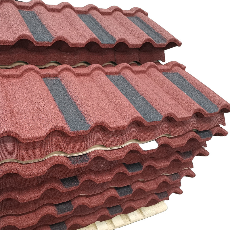 Stone Coated Steel Roof Tiles Aluminum Zinc Metal Roof Sheet Shingle Tiles Lightweight Roofing mabati OEM