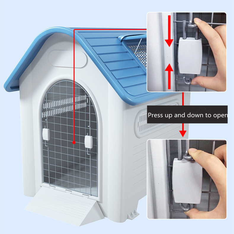 Hoopet Wholesale Plastic Dog House Water Resistant Kennel