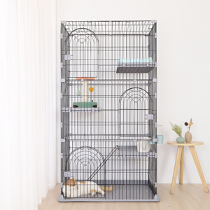 Customized Hoopet Luxury Multi-functional Activity Centre Large Cat Condo House Cage