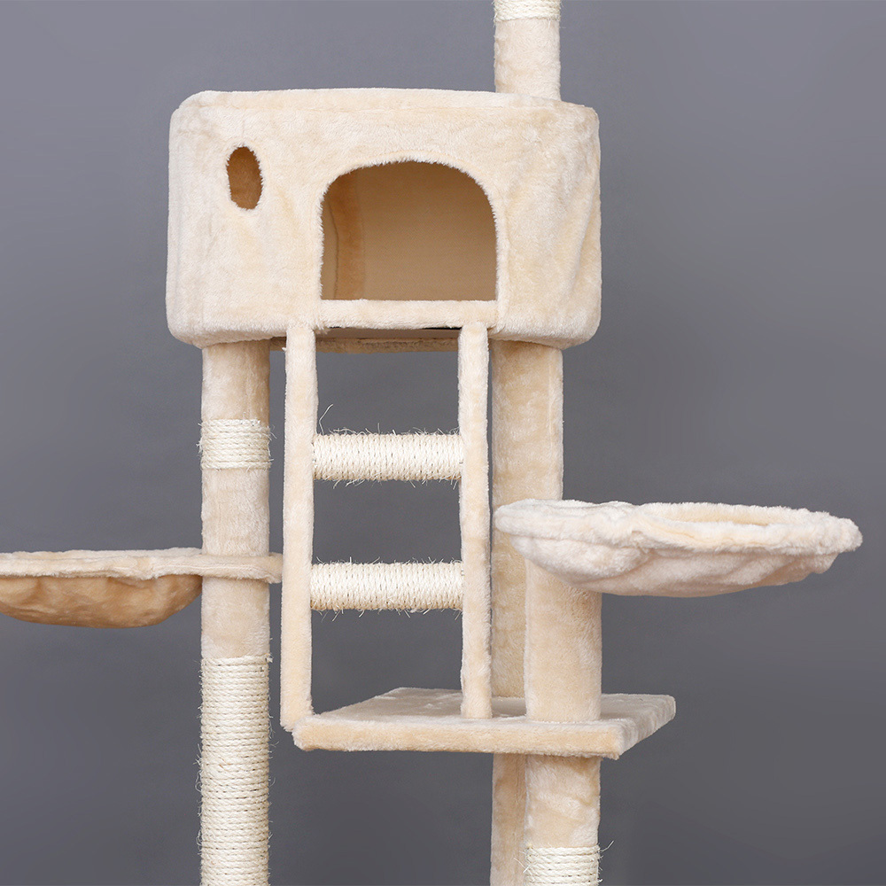 Hoopet High Quality Sisal Floor To Ceiling Cat Scratcher Furniture Tree Wholesale