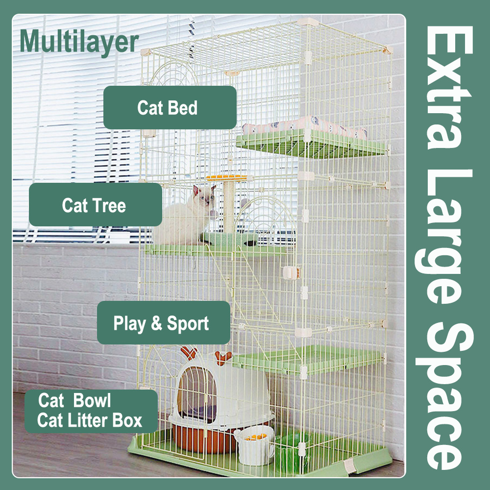 Customized Hoopet Luxury Multi-functional Activity Centre Large Cat Condo House Cage