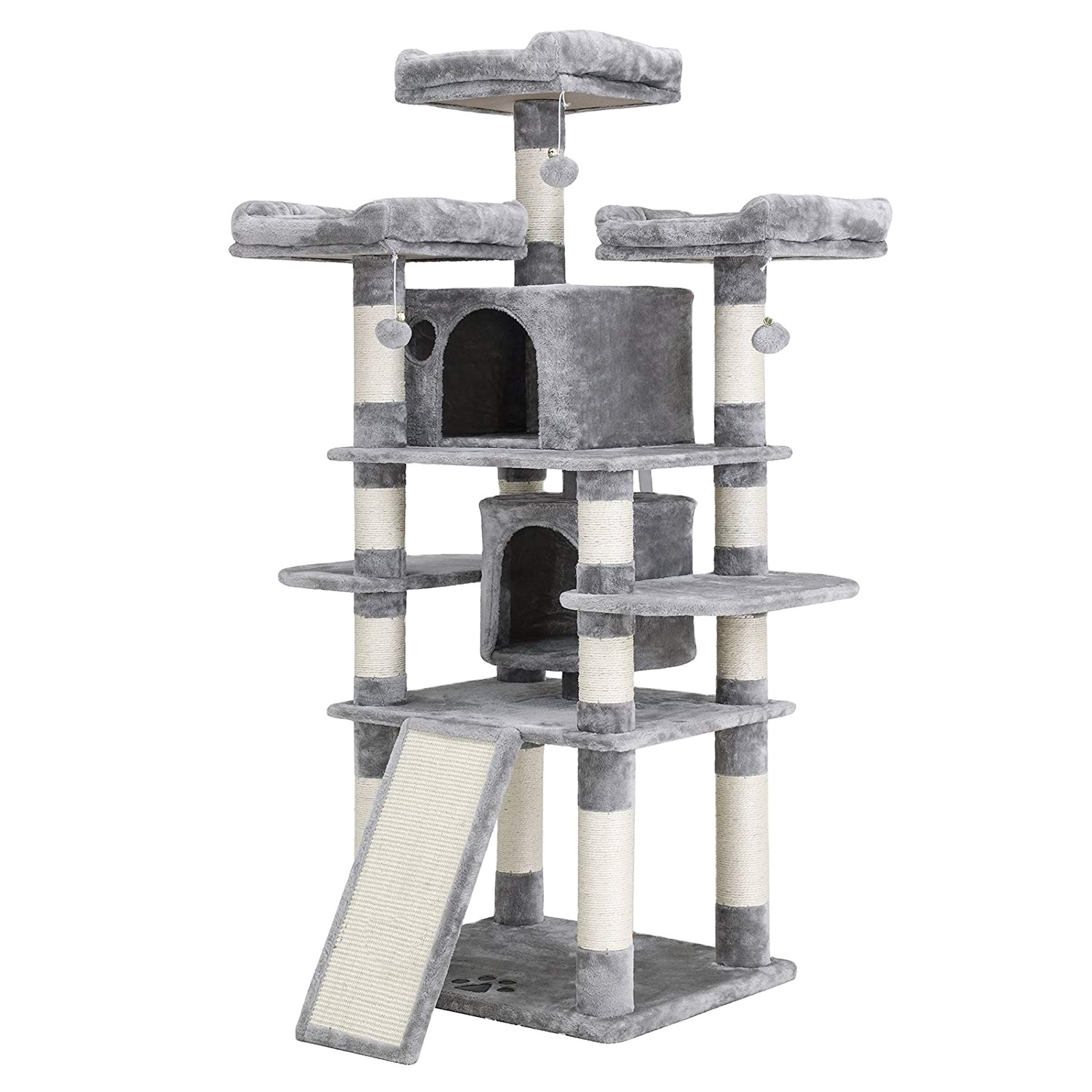 Comfortable Big Hammock Multilevel Tower Small  Scratch Cat Tree With Soft Plush