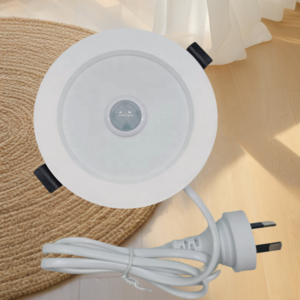 Australia Standard Downlight PIR Motion Sensor Indoor Led Down Light with Aussie Plug Cut out 90mm Downlight with Motion Sensor