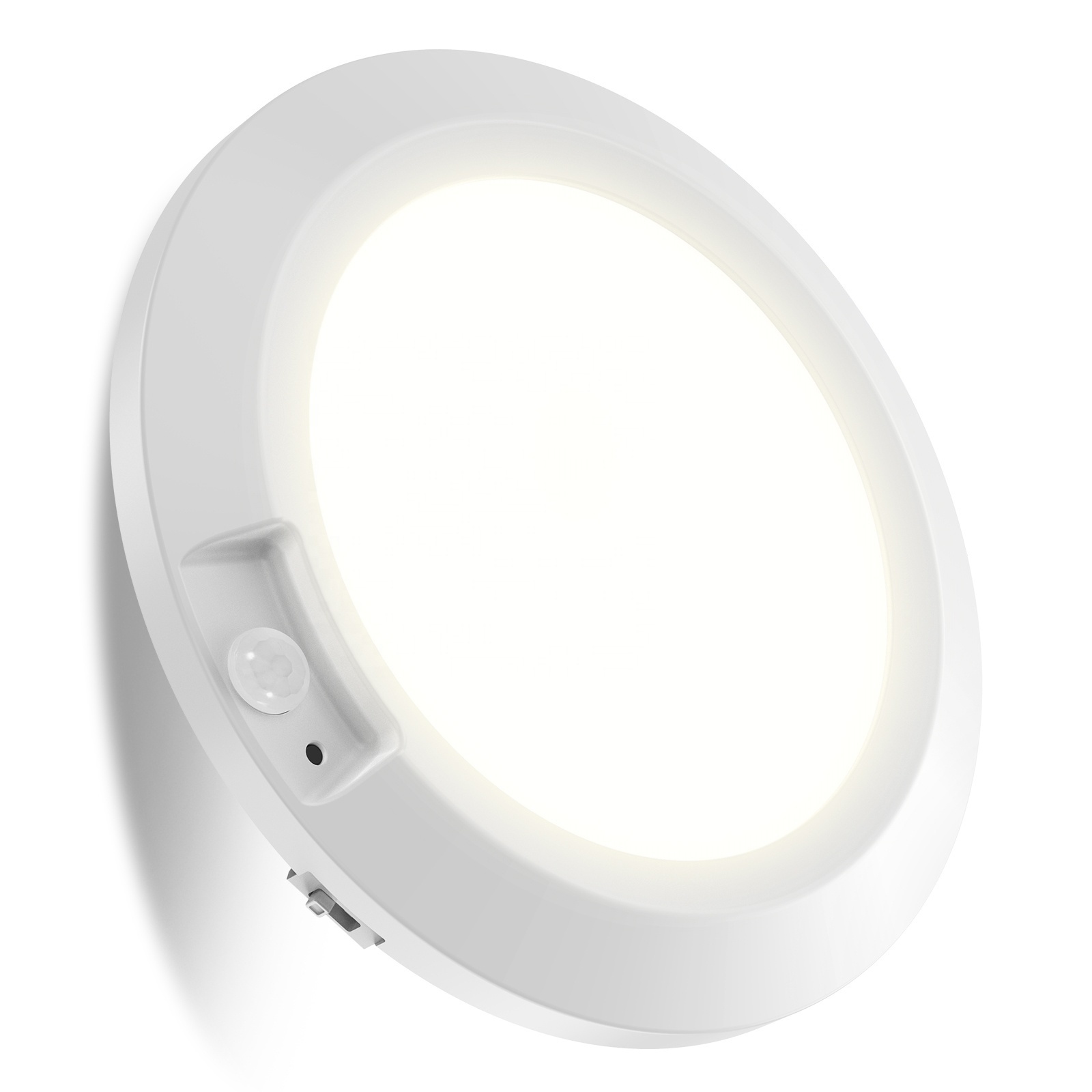 Modern Round Shape PIR Ceiling Light Automatic Wireless Battery Operated LED Surface Mounted Human Body Induction Lamp