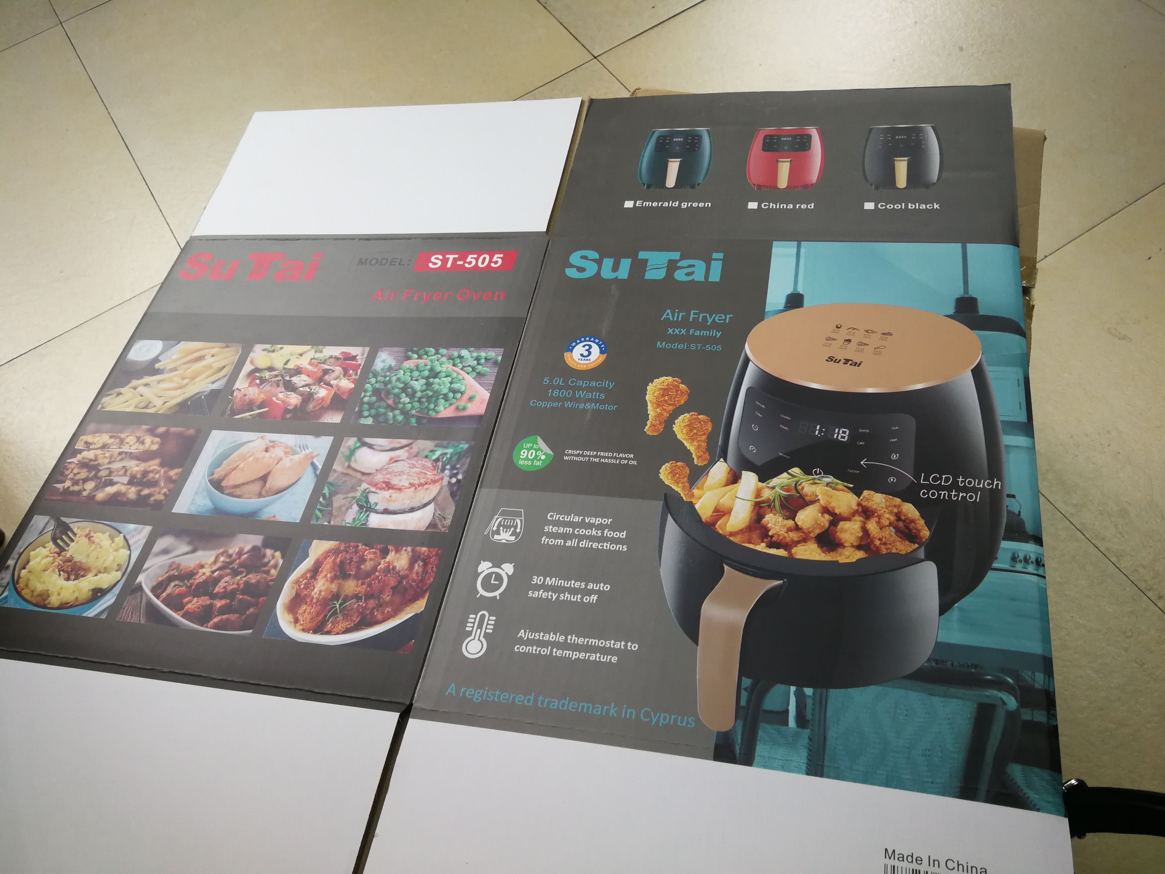 Wholesale EXW price CE ROHS Smart digital power toaster cuisinart 3.5l 110V 220 240V custom best multi small oil-free air fryer