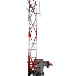 GSM Rooftop Telecommunication pole electricity steel tower/ Antenna tower/ Lattice tower