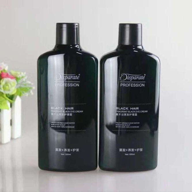 430ml black color plastic shampoo bottle design with cap