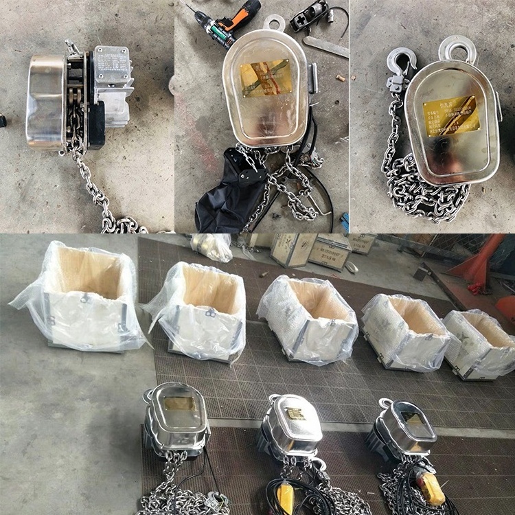 1Ton 3meters DHSS stationary type stainless steel electric chain hoist supplier in China