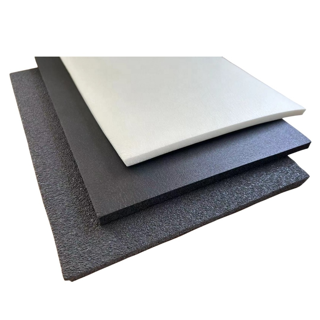 Rough surface White and Black XPE foam in Sheets and Rolls