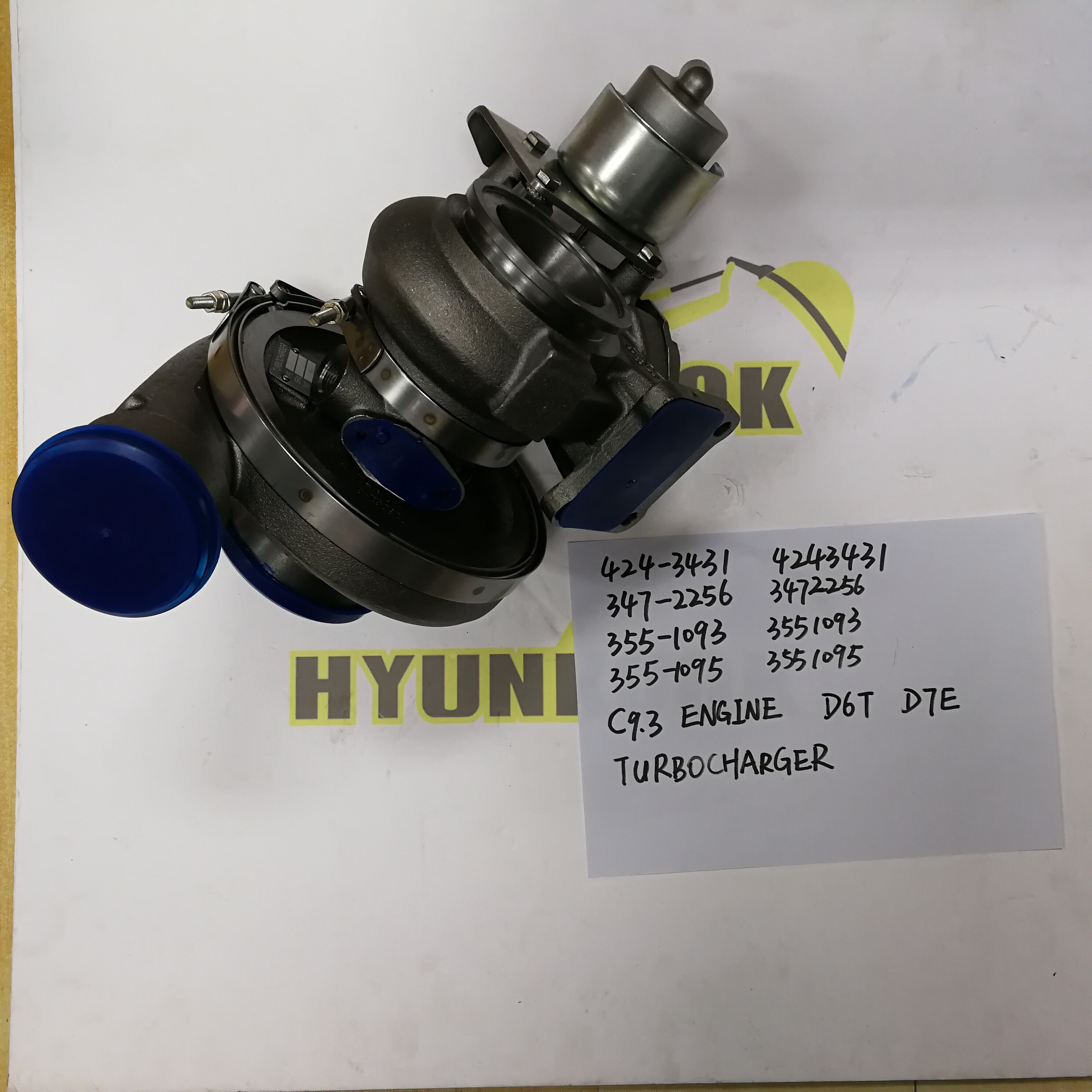 Engine Turbo charger 424-3431 3472256 355-1093 355-1095 Turbocharger For Caterpillar C9 3.336E Engine K18 Shaft