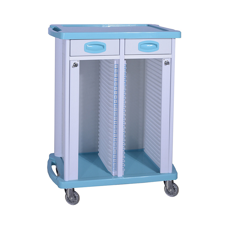 ABS-14 China Supplier Mobile Case Stainless Steel Cart Trolley Medical For Hospital