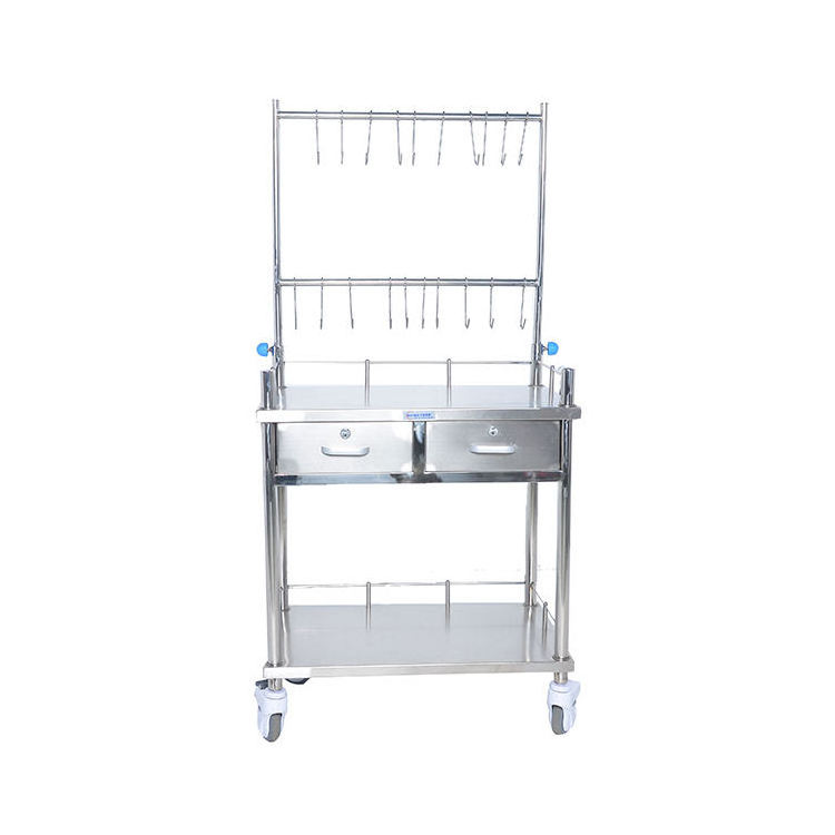 ABS-14 China Supplier Mobile Case Stainless Steel Cart Trolley Medical For Hospital