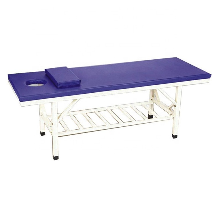 Cheap CE Medical Hospital Patient Head Adjustable Steel Doctors Examination Bed