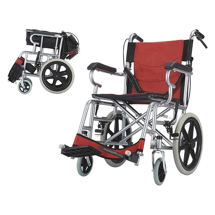 RWC100 Optional Color Net Canvas Folding Foldable Manual 16 Fold Wheelchairs For The Disabled