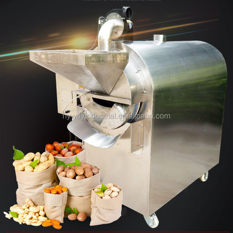 Commercial Chestnut Baking Machine Cashew Peanut Roaster Almond Cocoa Beans Nut Roasting Machine