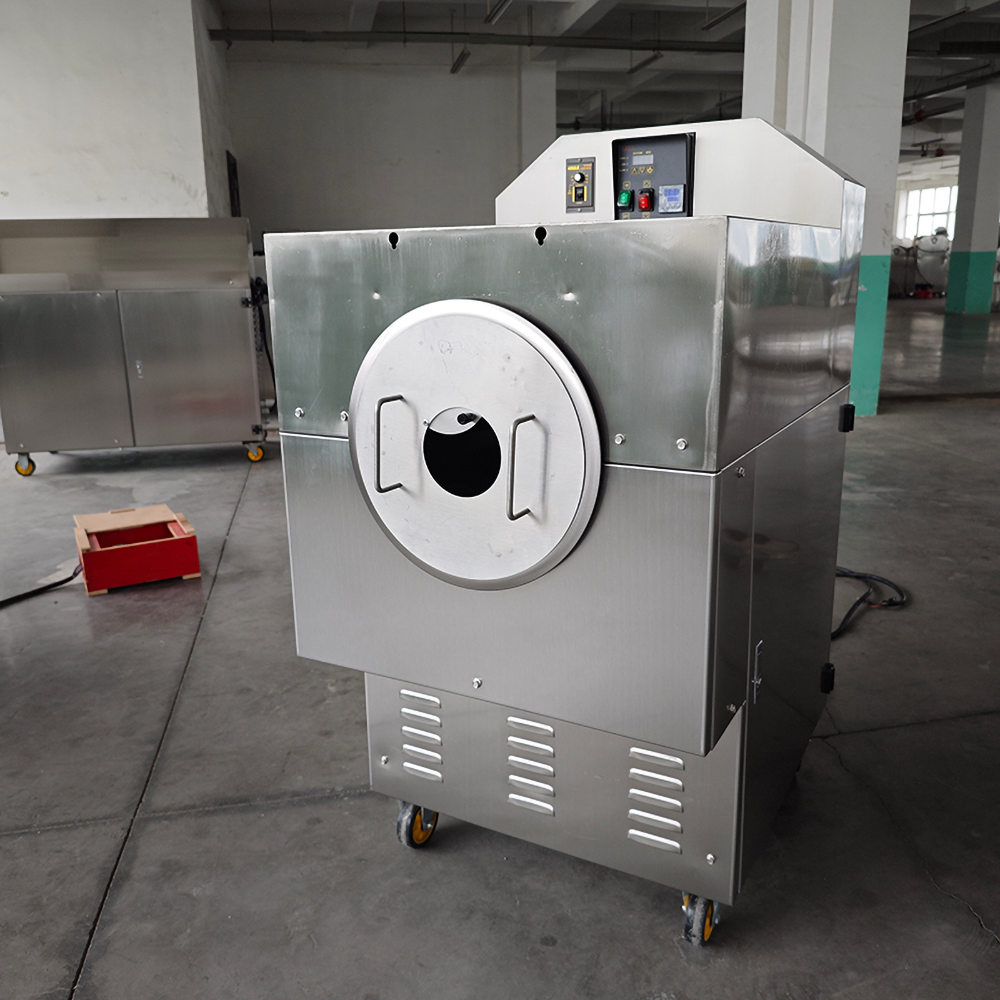 5kg/batch-500kg/batch Electromagnetic induction heating cocoa garains groundnut roaster machine