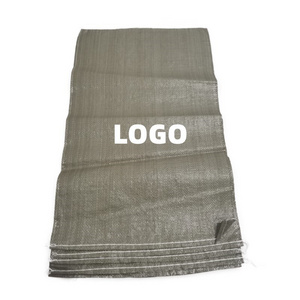 Factory Wholesale Bulk Sack Green Jute Flood PP 50kg Woven Empty Packing 25 Lbs Polypropylene Construction Sand Bag