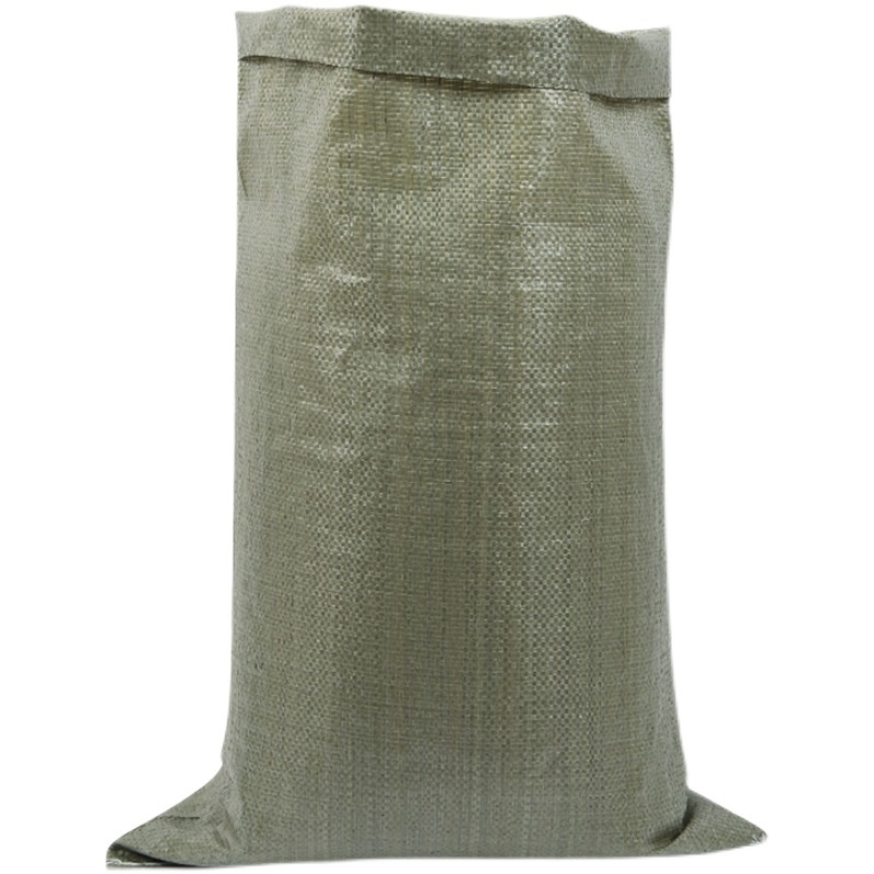 Wholesale High Quality 25kg Construction Sand Green Package Bag Empty Sacks 50kg PP Woven Sand Bags