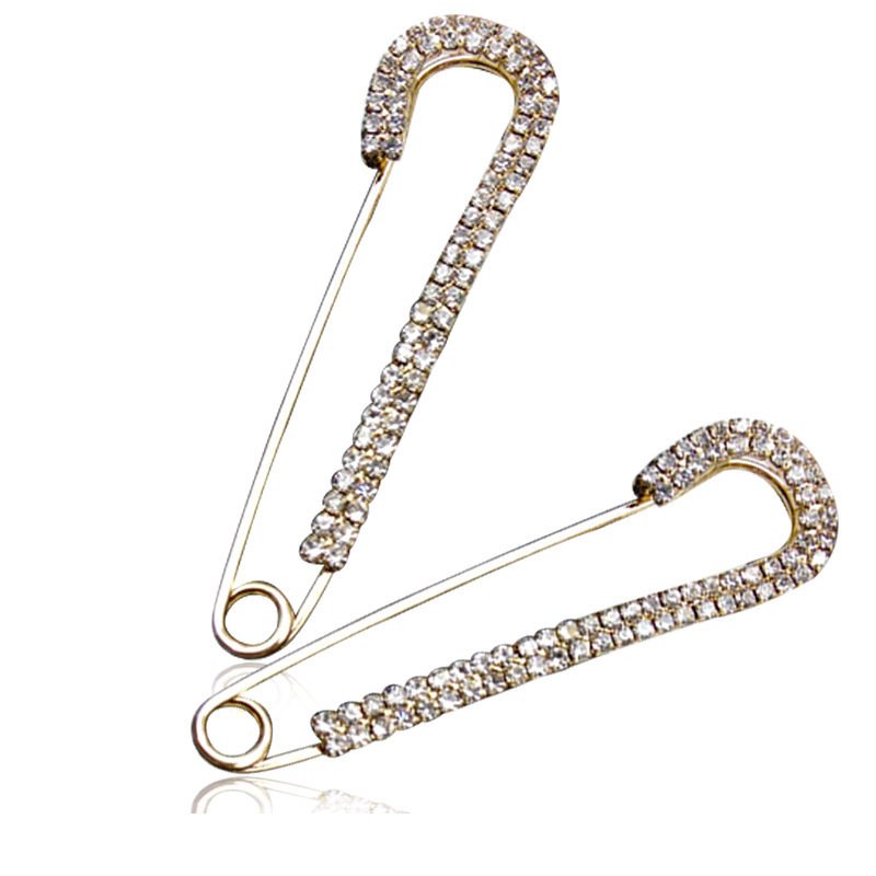 Wholesale Latest luxury Rhinestone Custom Brooches Pins High Quality Designer Fashion Jewelry Pearl Women Brooch Safety Pin