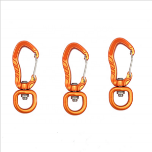 Model D Pet hook with spring bar Outdoor hammock hook Webbing buckle 7075 aviation aluminum dog chain key chain