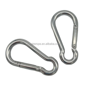 ss304 ss316 China manufacturer carabiner Din5299C Stainless Steel Spring Snap Hook