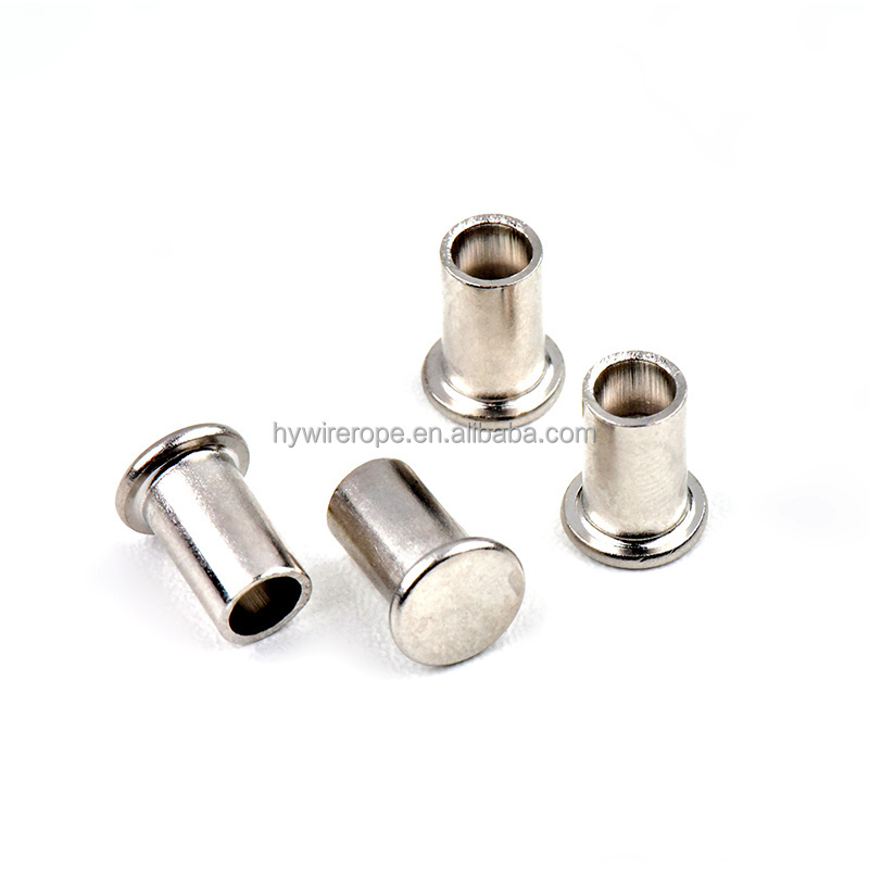 Shenzhen supplier stainless steel Blind rivet flat head semi-tubular rivet