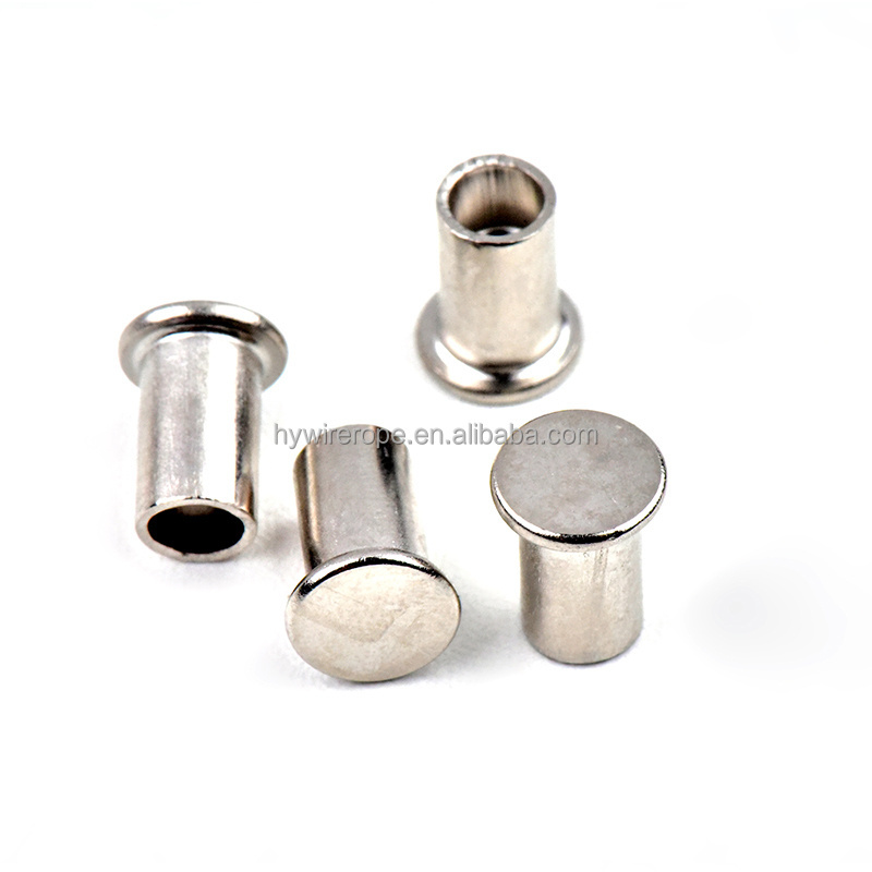 Shenzhen supplier stainless steel Blind rivet flat head semi-tubular rivet