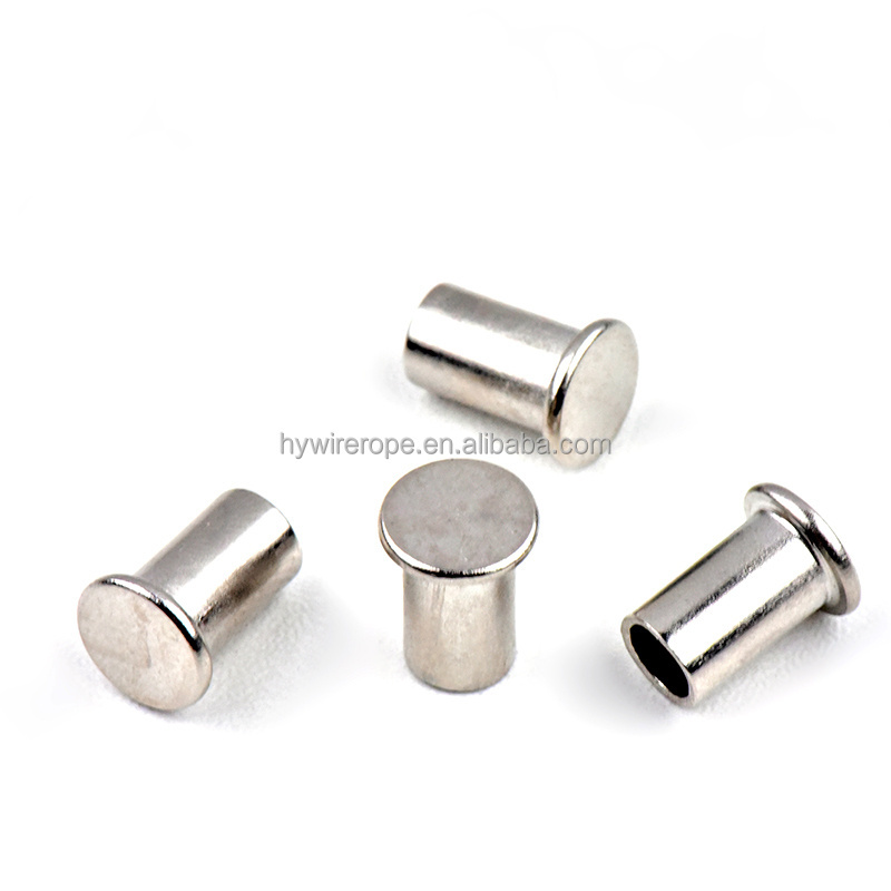 Shenzhen supplier stainless steel Blind rivet flat head semi-tubular rivet