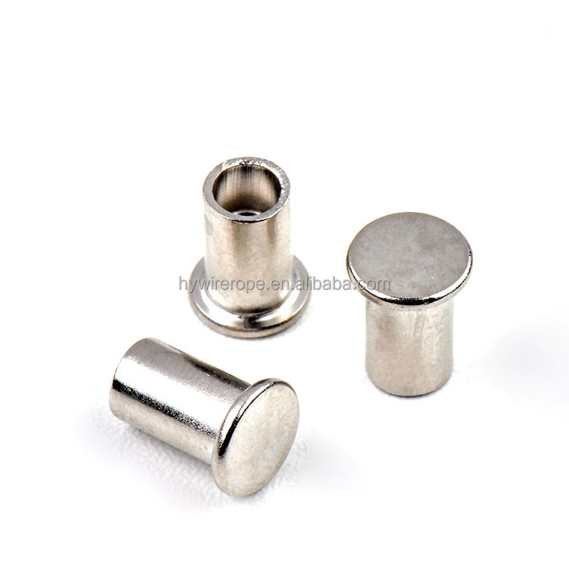 Shenzhen supplier stainless steel Blind rivet flat head semi-tubular rivet