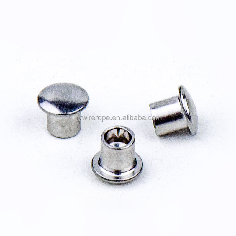 Rivets Manufacturer Pan Flat Head Semi-hollow Semi-tubular Rivets Aluminium Stainless Steel Semi Tubular Rivet