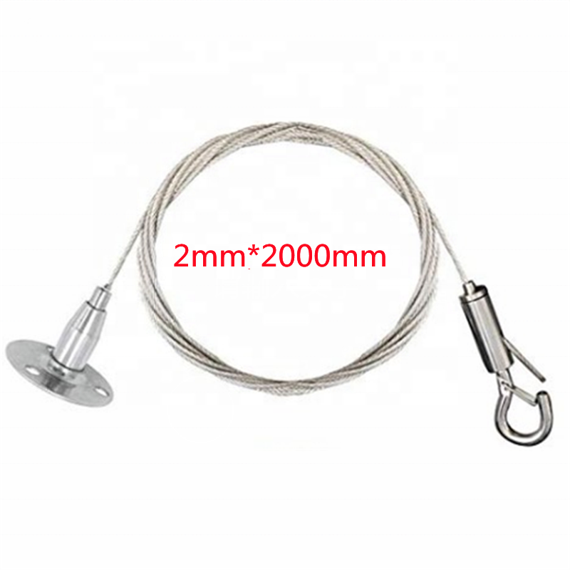 2m Adjustable Hanging Wires Kit 1.5mm Heavy Duty Mirror Hanging Wire