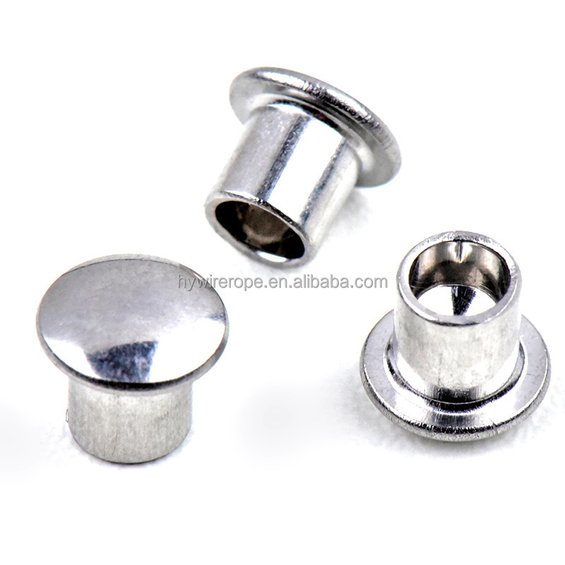 Rivets Manufacturer Pan Flat Head Semi-hollow Semi-tubular Rivets Aluminium Stainless Steel Semi Tubular Rivet