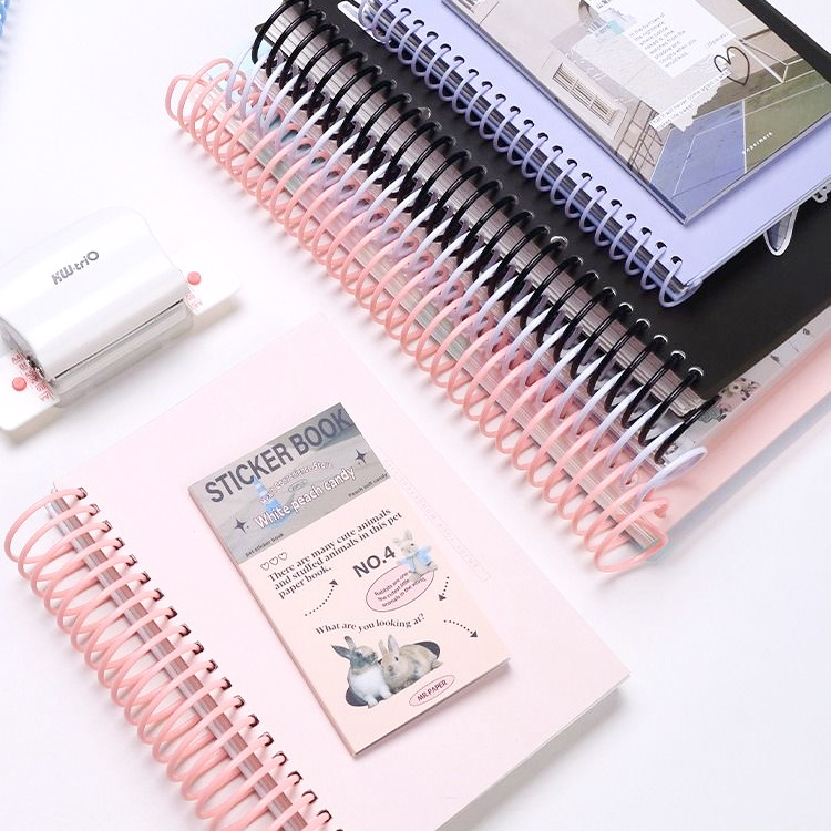 Custom agenda 2024 planner custom printing double wire spiral binding journal coil notebook