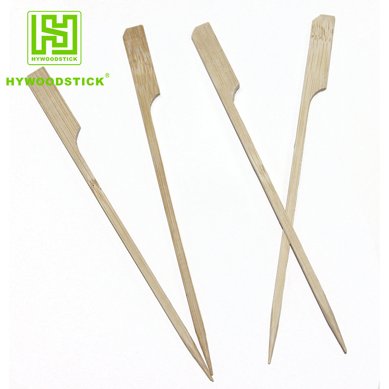 Japanese style Teppo Gun Shaped hot stamp Bamboo Paddle Skewer sticks