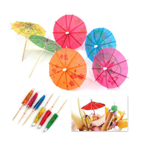 Wholesale  Umbrella Cocktail Sticks for party celebration