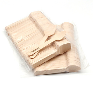 Biodegradable Small Wooden Spoon Disposable Wooden Spoon For Ice Cream And Yogurt