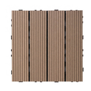 Outdoor indoor wood plastic wpc waterproof interlocking composite decking diy decking tile