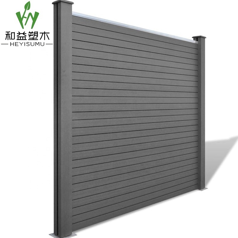 Wholesale wpc wood fence dpc wood plastic composite fence for farm hacienda