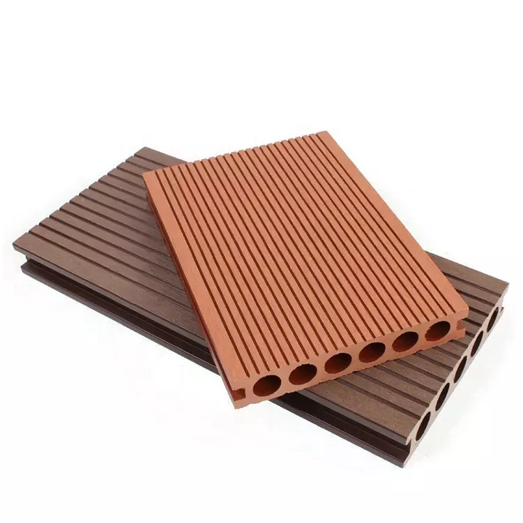 Hollow Wood Plastic Composite Decking Waterproof Outdoor Wpc Decking Board