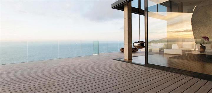 WPC decking of size 150*25mm hardwood composite decking for outdoor terrace engineered wood flooring