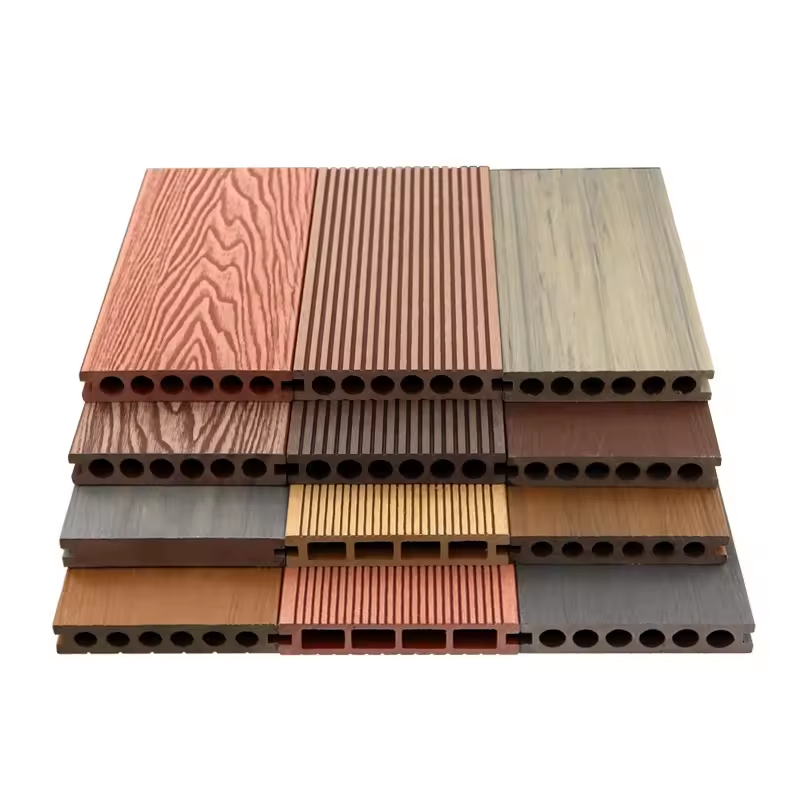 Hollow Wood Plastic Composite Decking Waterproof Outdoor Wpc Decking Board