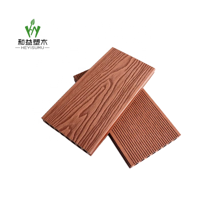 Skin-Friendly Outdoor Wood Plastic composite Deck boards wood texture flooring cheap artificial hardwood lumber wpc decking